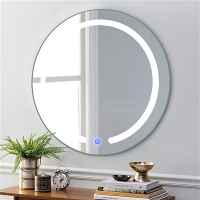 Brushed Nickel Bathroom Mirror